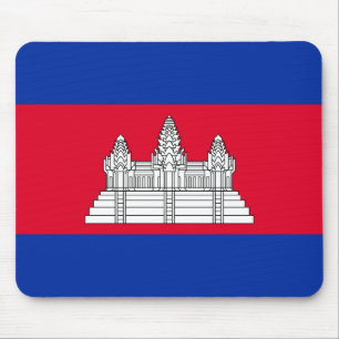 Tapis De Souris Drapeau patriotique cambodgien