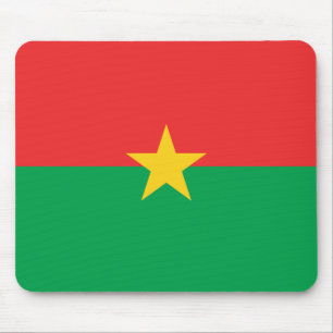 Tapis De Souris Drapeau patriotique du Burkina Faso