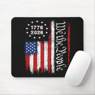 Tapis De Souris Drapeau patriotique Nous Le Peuple 1776 2026