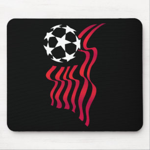 Tapis De Souris Drapeau Patriotique Usa Amoureux De Football Pour