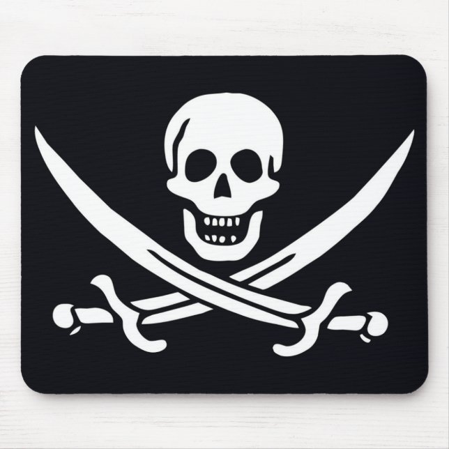 Tapis De Souris Drapeau pirate Jack Rackham (Devant)