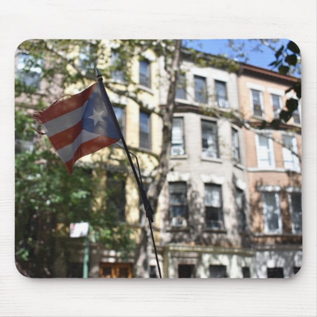 Tapis De Souris Drapeau porto-ricain Upper West Side New York NYC (Devant)