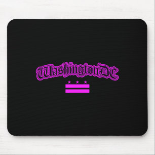 Tapis De Souris Drapeau rose de Washington Dc pour femmes et fille