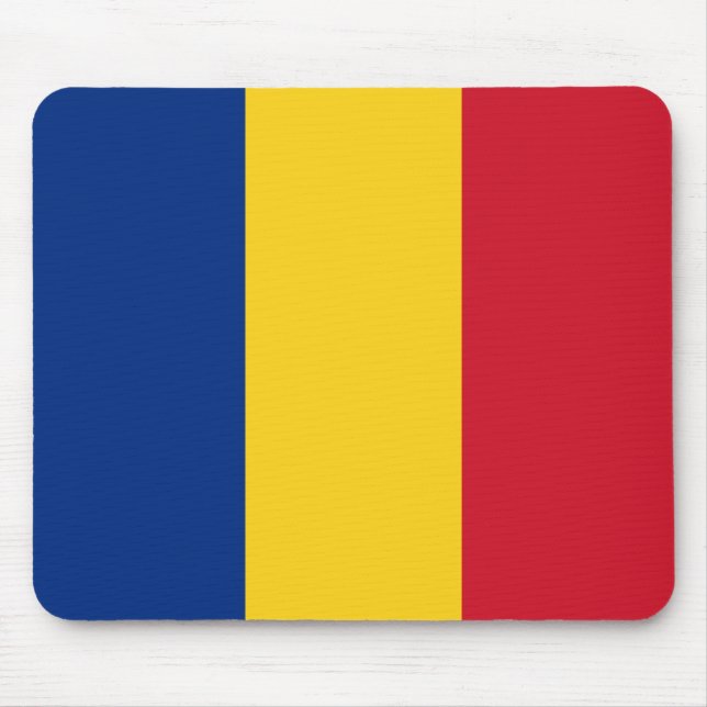 Tapis De Souris Drapeau roumain (Roumanie) (Devant)
