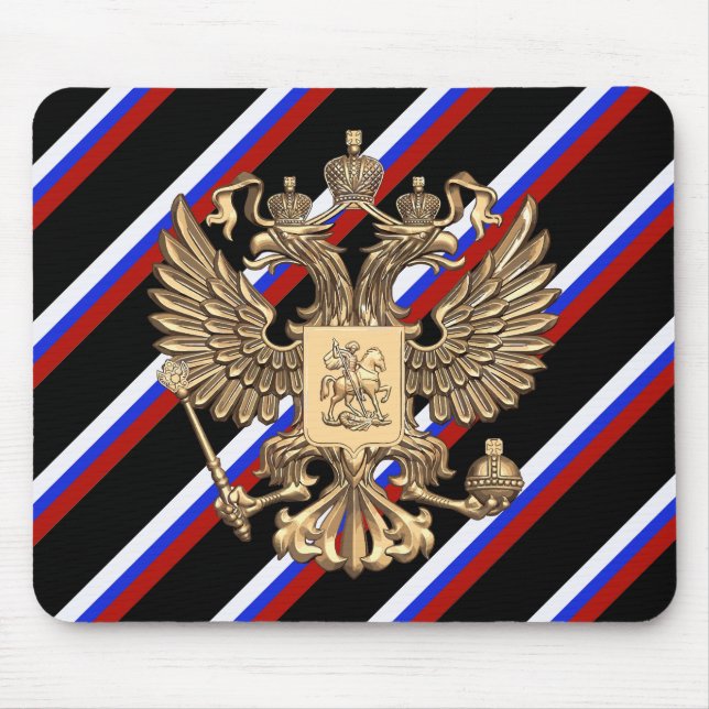 Tapis De Souris Drapeau russe de rayures (Devant)