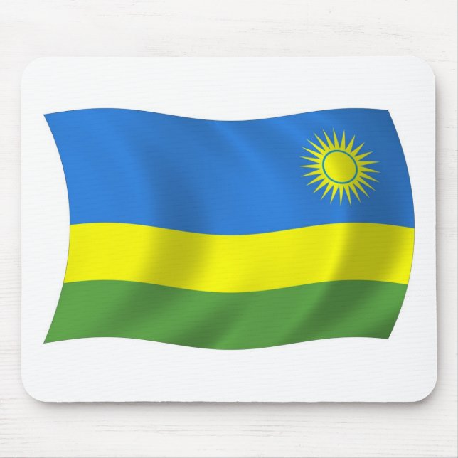 Tapis De Souris Drapeau rwandais Mousepad (Devant)