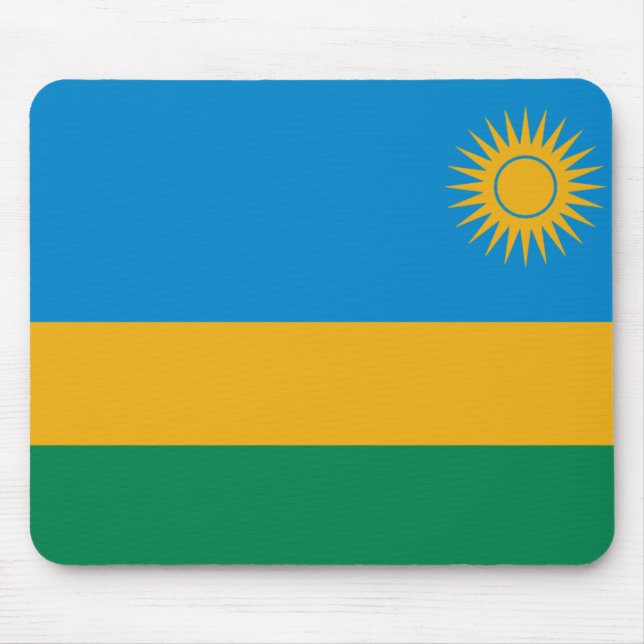 Tapis De Souris Drapeau rwandais Mousepad (Devant)