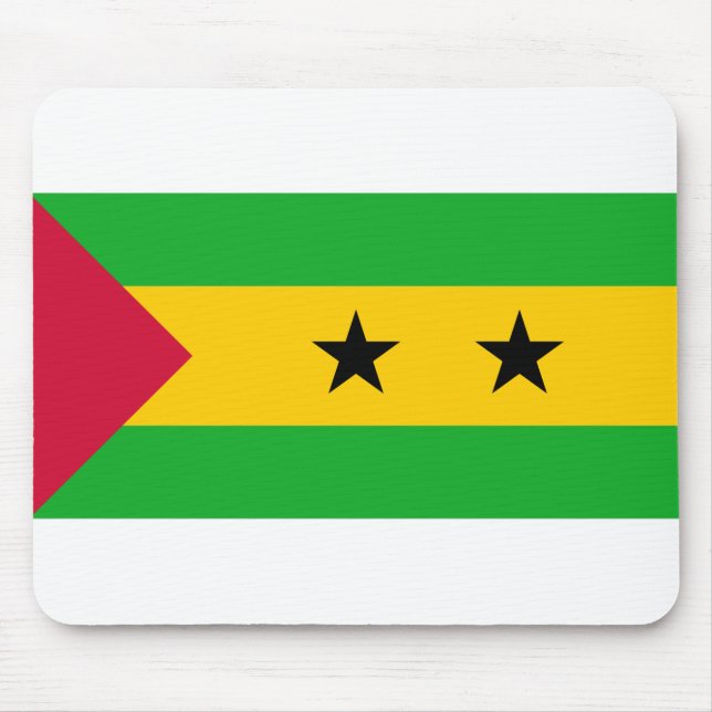 Tapis De Souris Drapeau Sao Tomé-et-Principe (Devant)