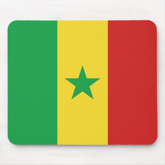 Tapis De Souris Drapeau sénégalais Mousepad (Devant)