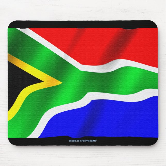 Tapis De Souris Drapeau sud-africain Drapeau du monde patriotique  (Devant)