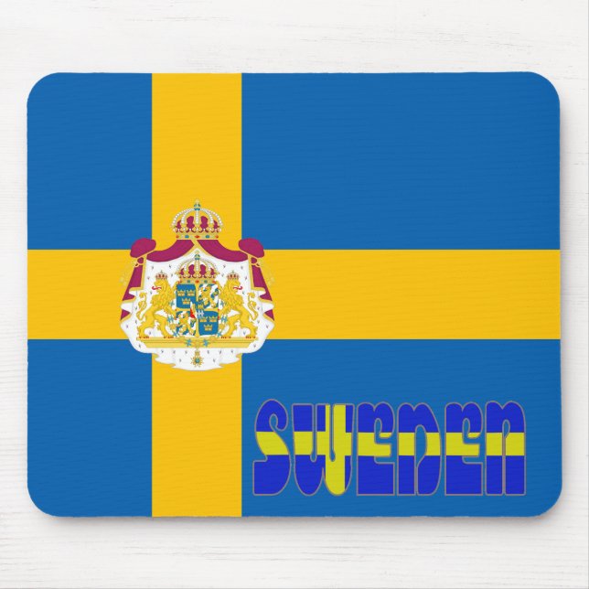 Tapis De Souris Drapeau suédois (Devant)