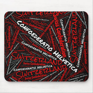 Tapis De Souris Drapeau Suisse couleurs Patriotique