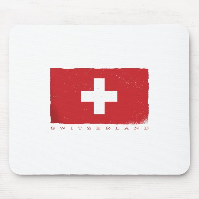 Tapis De Souris Drapeau SUISSE Pour Swiss Lover (Devant)
