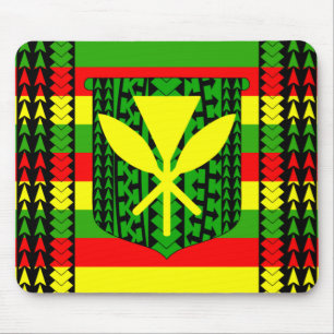 Tapis De Souris Drapeau tribal de Kanaka Maoli