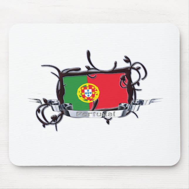 Tapis De Souris Drapeau tribal Portugal Mousepad (Devant)