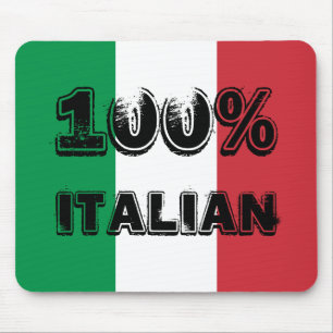 Tapis De Souris Drapeau tricolore vert blanc rouge 100% italien