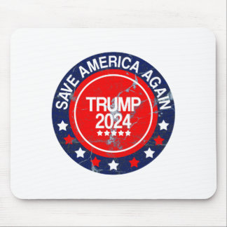 Tapis De Souris drapeau trump 2024 sauver l'amérique