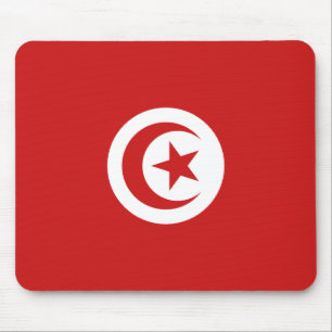 Tapis De Souris Drapeau tunisien Mousepad
