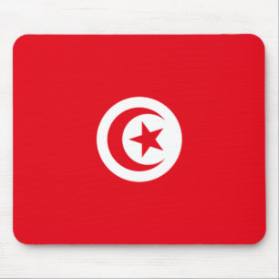 Tapis De Souris Drapeau tunisien (Tunisie) (Croissant islamique)