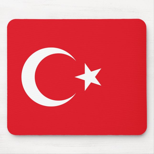 Tapis De Souris Drapeau turc (Devant)