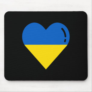 Tapis De Souris Drapeau Ukraine Cœur Racines Vacances Ukrainien 2 