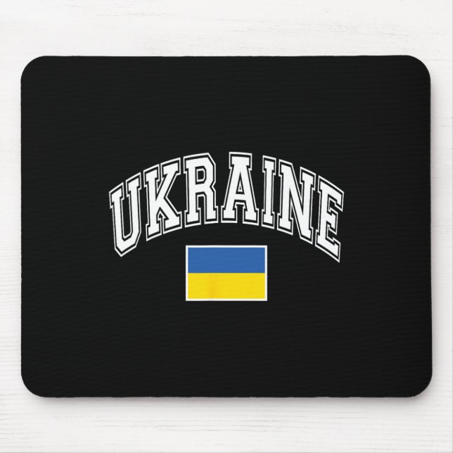 Tapis De Souris Drapeau ukrainien d'Ukraine Graphique 2  (Devant)