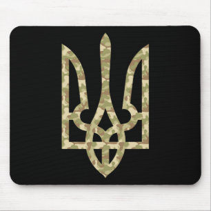 Tapis De Souris Drapeau ukrainien emblème national ukrainien Tryzu
