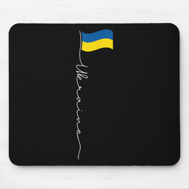 Tapis De Souris Drapeau ukrainien patriotique (Devant)