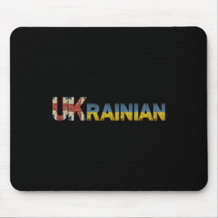Tapis De Souris Drapeau ukrainien Uk Ukraine Angleterre anglais Éc