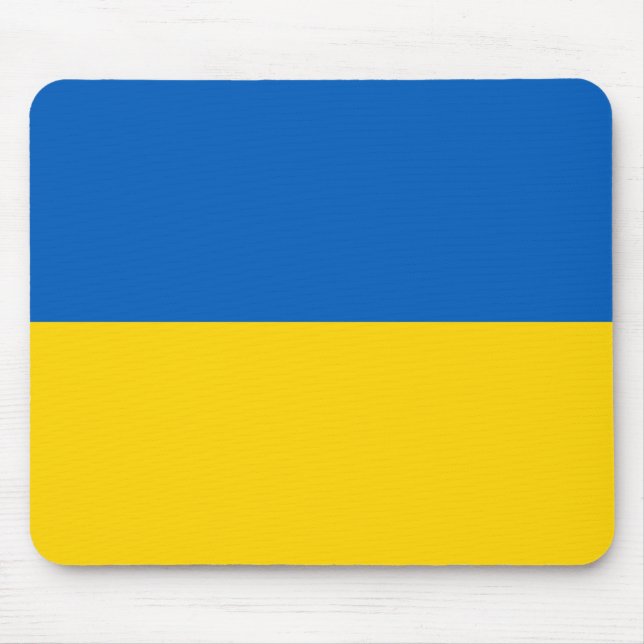 Tapis De Souris Drapeau ukrainien (Ukraine) (Devant)
