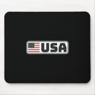 Tapis De Souris Drapeau Usa Américains Patriotiques Fierté Design
