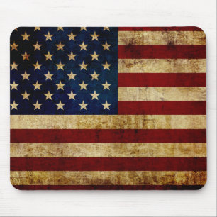 Tapis De Souris Drapeau USA / Grunged