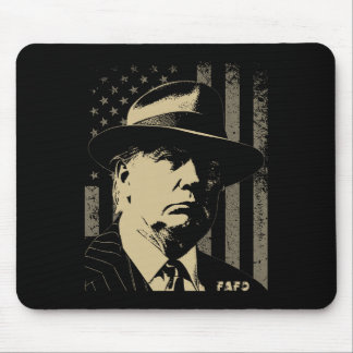 Tapis De Souris Drapeau Usa Rétro en détresse pour le 47e annivers