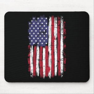 Tapis De Souris Drapeau Vintage Américain Le 4