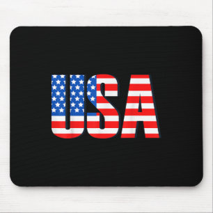 Tapis De Souris Drapeau Vintage Usa Perdu Pour Patriotique