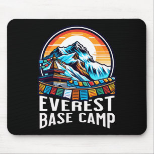 Tapis De Souris Drapeaux de prière du camp de base Everest Népalai