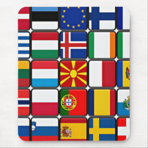 Tapis De Souris Drapeaux du monde