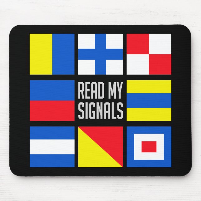 Tapis De Souris Drapeaux maritimes mousepad (Devant)