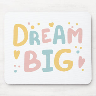 Tapis De Souris Dream Big Pastel Hearts