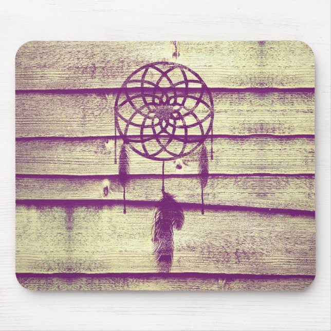 Tapis De Souris Dream Catcher Purple Wood (Devant)