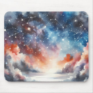 Tapis De Souris Dreamway Watercolor Night Sky Mouse Pad