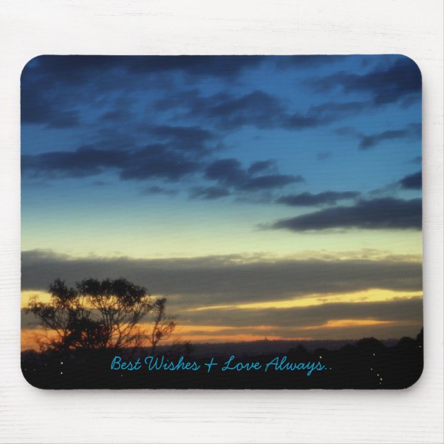 Tapis De Souris Dreamy Blue Sky Mousepad (Devant)
