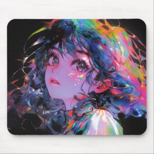 Tapis De Souris Dreamy Color Splash Anime Girl