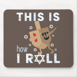 Tapis De Souris Dreidel Menorah Funny Hanukkah Gift This Is How I