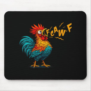 Tapis De Souris Dresseur de coq drôle d'oiseau Fcawf poule F Caw F