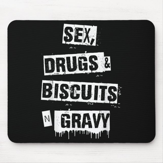 Tapis De Souris Drogues Biscuits Et Sauce Drôle Citation Adulte  (Devant)