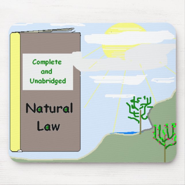 Tapis De Souris Droit naturel Mousepad (Devant)