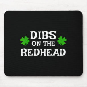 Tapis De Souris Droit sur la rousse Drôle de St Patrick irlandais