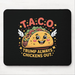 Tapis De Souris Droits de douane drôles Mème Sarcastique Taco Trum