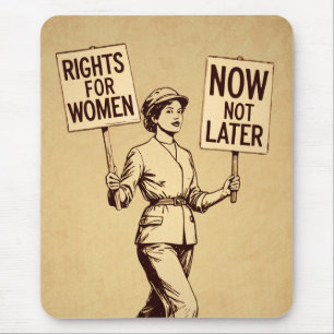 Tapis De Souris Droits des femmes, Suffragette féministe Vintage